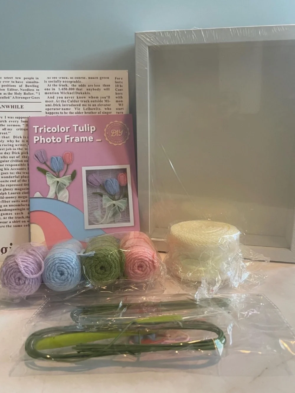 Floral Crochet kit with Photo Frame DIY craft kit